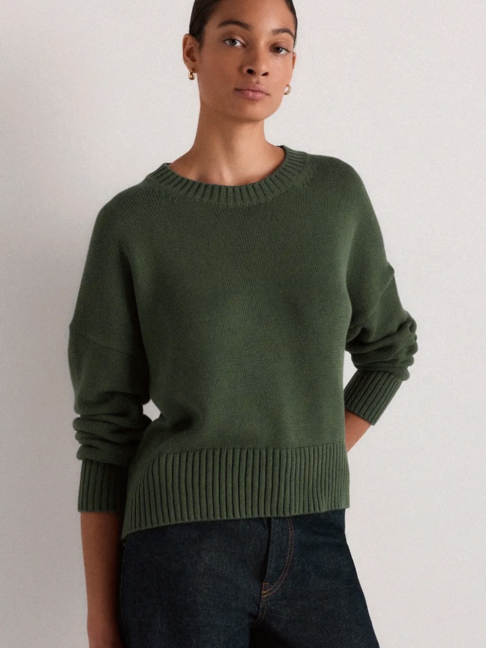 Quince Boyfriend Crewneck Sweater